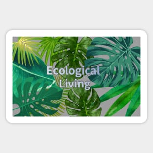 Eco-local living,palm treesummer, summertime, summer season Sticker